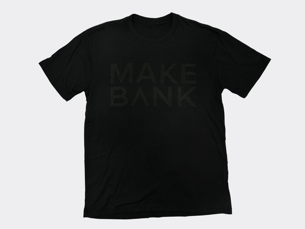 ClickBank Men's Black/Black Make Bank T-Shirt - image1